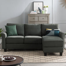 Load image into Gallery viewer, Adorn Homez Marble Modular Sofa with Ottoman in Fabric
