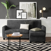Load image into Gallery viewer, Adorn Homez Carson L Shape 4 Seater Sofa Sectional with Storage in Velvet Fabric
