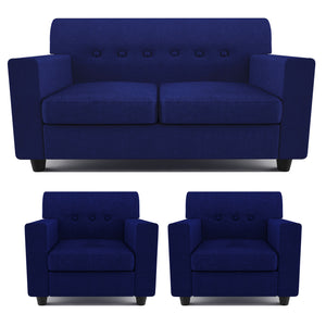 Adorn Homez Solitaire Sofa Set 2+1+1 in Fabric