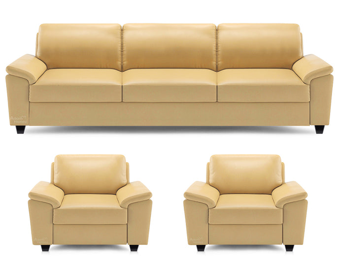 Adorn Homez Oxford Premium Sofa Set 3+1+1 in Leatherette