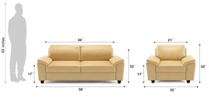 Adorn Homez Oxford Premium Sofa Set 2+1+1 in Leatherette
