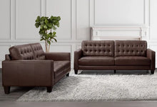 Load image into Gallery viewer, Adorn Homez Kyoto 3+2 Sofa Set (5 Seater) in Leatherette
