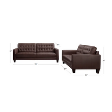 Load image into Gallery viewer, Adorn Homez Kyoto 3+2 Sofa Set (5 Seater) in Leatherette
