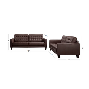 Adorn Homez Kyoto 3+2 Sofa Set (5 Seater) in Leatherette