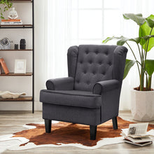 Load image into Gallery viewer, Adorn Homez Atmore wing Chair in Fabric
