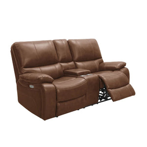Adorn Homez Daniel 2 Seater Automatic Recliner in Leatherette with Glass Holder