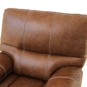 Adorn Homez Hendrik 1 Seater Automatic Recliner in Leatherette with Mobile Charger