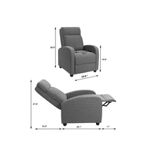 Load image into Gallery viewer, Adorn Homez Joyce 1 Seater Manual Recliner in Fabric
