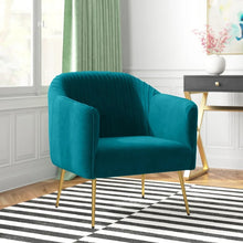 Load image into Gallery viewer, Adorn Homez Felipe Accent Chair in Premium Velvet Fabric
