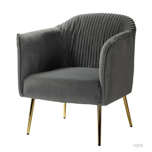 Adorn Homez Felipe Accent Chair in Premium Velvet Fabric