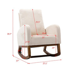 Load image into Gallery viewer, Adorn Homez Clare Rocking Chair in Fabric
