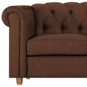 Adorn Homez Strathford  Chesterfield Premium Sofa Set 3+1+1 in Fabric