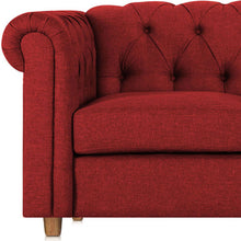Load image into Gallery viewer, Adorn Homez Strathford Chesterfield Premium Sofa 1 Seater in Fabric
