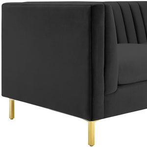 Adorn Homez Premium 3 Seater Sofa In Velvet Fabric