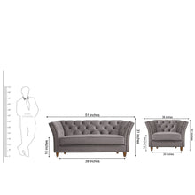 Load image into Gallery viewer, Adorn Homez Gilmore Premium Sofa Set 2+1+1 in Fabric

