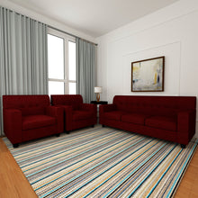 Load image into Gallery viewer, Adorn Homez Solitaire Sofa Set 3+1+1 in Fabric
