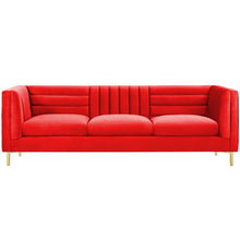 Load image into Gallery viewer, Adorn Homez Premium 3 Seater Sofa In Velvet Fabric
